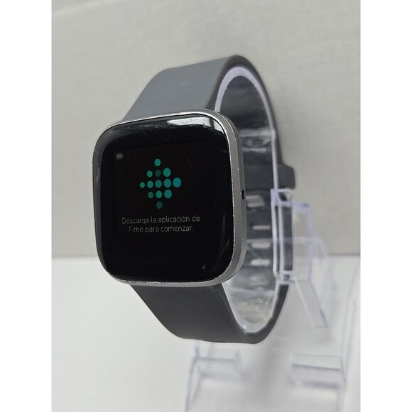 Fitbit Versa 2 Smartwatch Gray 40mm Alexa WR50M Always On Display No Charger - Picture 2 of 10
